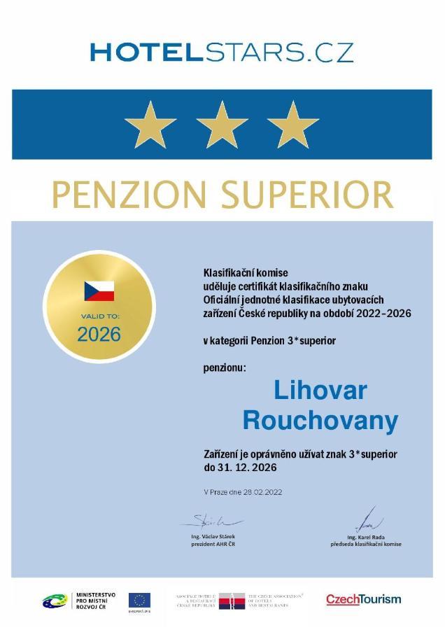 Penzion Lihovar *** Rouchovany Exterior foto